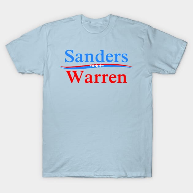 SANDERS WARREN PRESIDENT & VICE 2020 T-Shirt by colormecolorado